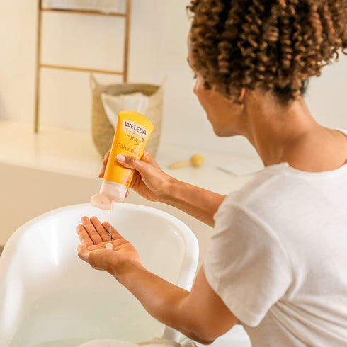 Weleda Baby Calendula 2-in-1 Gentle Shampoo and Body Wash - Plant Rich Cleanser, 6.8 Fluid Ounce