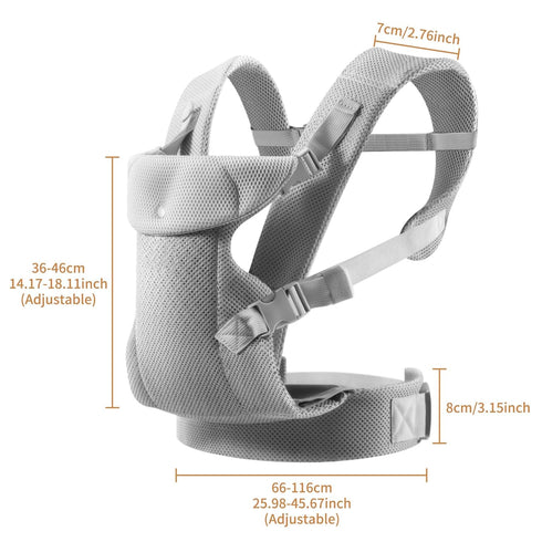 Backpack 33lbs IULONEE Baby Carriers from Newborn with Detachable Bibs Ergonomic Portable Baby Front & Back Carry
