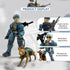 Baimiby 6-8, 2 6 Army Men Action Figures, Toy Soldiers for Boys Boys Toy Plastic Army Men Toys with Dogs and Weapons