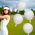 Sosation Golf Ball Balloons Decoration - Golf Themed Round Aluminum Foil Balloons for Birthday Party (12 Pieces)