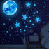 Glow in The Dark Stars, 1088 Pcs Ceiling Stars and Moon Wall Decals, Perfect for Kids Room Nursery Bedroom Decor