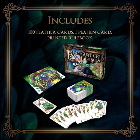 2-6 Calliope Games Enchanted Plumes - Strategy Card Game - Perfect for Family Game Night - Players - from The Makers