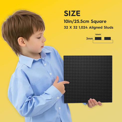 2 Pack 10" 10" Pokiiulk Classic Baseplates Building Plates, x Building Bases Compatible with All Major Brands, Classic