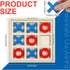 Jumbo Wooden Tic Tac Toe Game - Dementia Activities for Alzheimer's Seniors - Engaging Table Decor for Elderly