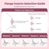 Flange Sizing Kit with 10PCS Inserts, Nipple Measurement Tool Ruler, Cleaning Brush for 24mm Most Pumps