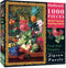 MaxRenard Oil Painting Jigsaw Puzzle 1000 Pieces for Adults, Fruit and Flowers Fine Art Puzzle Home Decoration