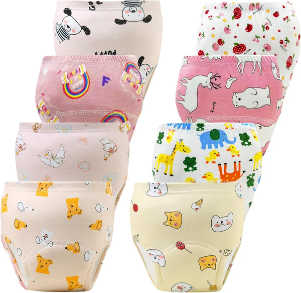 Upairy Training Pants for Boys Girls,Toddler Potty Training Underwear,Leakproof Reusable Kid Confident