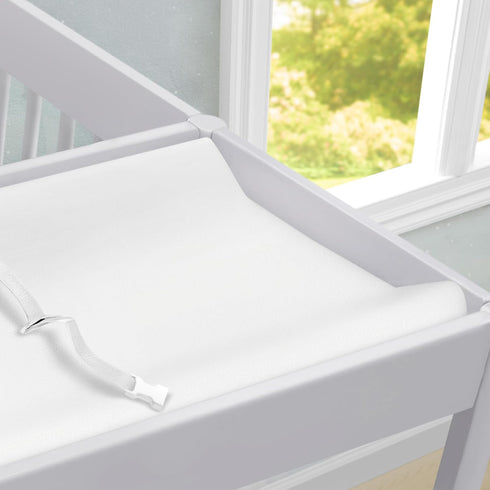Delta Children Crib and Changer Changing Pad and Plush Cover - Works with Crib and Changers - Machine Washable Cover.