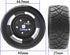 ShareGoo RC 1/10 Scale On Road Tires OD2.55 Rubber & Wheel Rims 12mm Hex Compatible with Traxxas 4 Tec 2.0 Tamiya TT01 XV01 Kyosho WR8 Sakura WLtoys HPI 1/10 RC On Road Racing Car