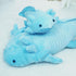 Axolotl Plush Toy, Soft Salamander Stuffed Animal Gift for Kids and Adults - 31 Inch, Blue