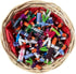 Thorness Basket of 72 Guatemalan Handmade Mini Worry Dolls for Girls and Boys