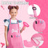 Gifts2U Playset Set Hair Salon Toys for Girls, Girl Beauty Salon Pretend Hair Styling with Blow Dryer, Barber Costume
