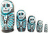 Lorveelo Skull Nesting Dolls - Cute Animal Matryoshka Doll Handmade Wooden Dolls for Children Christmas Birthday