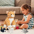 5 1 Mommy 4 Pieces Cat Stuffed Animal with Babies Inside Belly Stuffed Cat Toy with Baby Plush Kittens, Orange Tabby