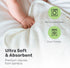 Bamboo Baby Washcloths for Newborn, Ultra-Soft & Absorbent for Gentle Bath Time Care, Durable Baby Bamboo Washcloths