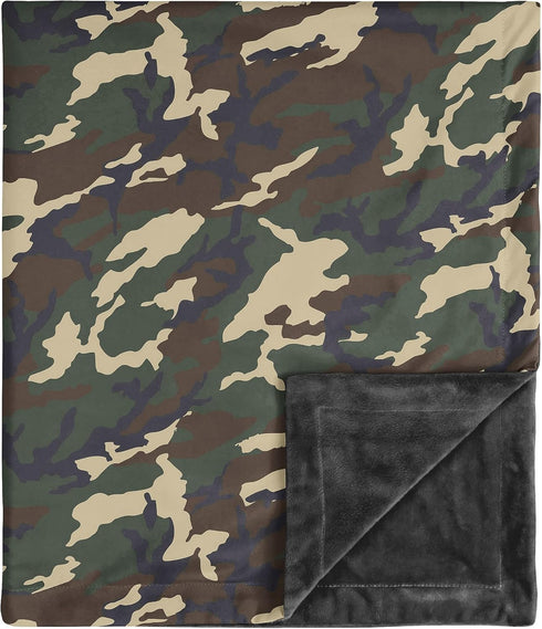 Sweet Jojo Designs Woodland Camo Baby Boy Blanket Receiving Security Swaddle for