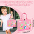 Qizfun Toddler Busy Board Montessori Toys Sensory Busy Book, Educational Learning Travel Toy for Airplane & Car, Keeps