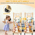 Belveora 2 Stuffed Animal Storage Organizer, Wooden Plushies Toy Zoo Holder with Wheels, Large Capacity Storage Tower