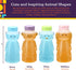 Special Supplies Honey Bear Straw Cup For Babies, 4-Pack, Fun Animal-Shaped Baby Led Weaning Training Drink for Straw Training and Weaning by Special Supplies