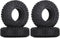 4Pcs 85mm Soft Rubber Terrain Wheel Tires Set for 1/10 RC Crawler Car Axial AX90069 D90 TF2 Tamiya CC01