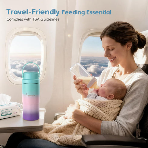 Snugtale 22oz 24H+ 2 Portable Breast Milk Cooler Bottle Milk Cooler for Breastmilk, Cooling, with BPA-Free Bottles