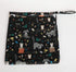 Sigzagor Wet Bag Baby Cloth Diaper Nappy Bag Reusable Washable With Two Zippered Pockets (Animal Racoon)
