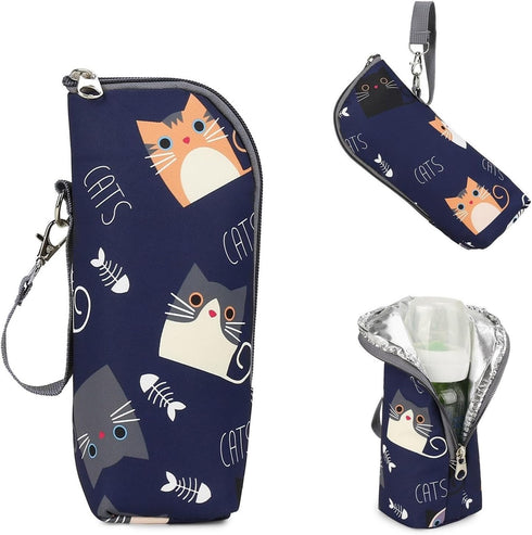 Insulated Baby Bottle Travel Case - Portable Organizer for Outdoor Feeding
