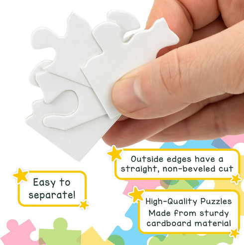 Hygloss Products Compoz-A-Puzzle - Heart Shape - Fun Activity - 36 Puzzle Pieces, 6 Puzzles