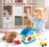 Ming You 1 2 3 1-3, 1 Interactive Toys for Year Old Boy Gifts, Baby Musical Toy House with Stuffed Puppy, Car, Learning