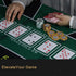 JIESITE 71 36Inch x Texas Hold'Em Poker Mat Portable Rubber Poker Table Top Water Waterproof, Noise Reduction Suitable