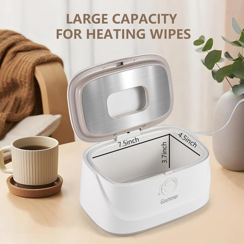 Gzummer 3 Baby Wipe Warmer, Wipe Warmer and Baby Wet Wipes Dispenser, Temperature Control Large Capacity Wipes Warmer
