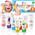 AROIC 8PCS Washable Finger Paint for Kids, Non-Toxic 8 Colors Art Supplies for Toddlers & DIY Crafts
