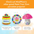 12 2 MindWare Paint Your Own Porcelain: Dog Treat Jar Craft Kit - Includes Porcelain Dog Treat jar, Bright Colors