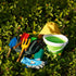 Doiaz Set Kidz Gardening -Real Metal Gardening Tools Kit for Childrenz Includes Sturdy Shovel,Rake,Fork,Trowel,Kidz