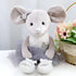 Plush Mouse Stuffed Animal Ballerina Doll, 15.5 Inches Ballet Dance Recital Gift for Girls (Gray)