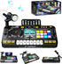 RedCrab Kids DJ Mixer Table with Microphone,Bluetooth,8 Piano Keys, LED Lights, Interactive