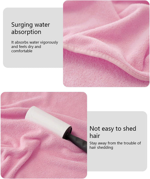 Generic Swimming Set Baby Hooded Towel Super Absorbent Soft Coral Fleece Bath Towels with Animal Designs for Newborns