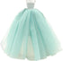 BARWA Light Blue Wedding Dress with Veil for 11.5 Inch Girl Doll, Evening Party Gown