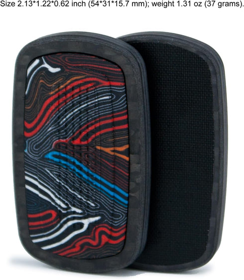 DFS-47 DjuiinoStar Silent Fidget Slider (Carbon Fiber + Glass Fiber), CNC Machined Free-Floating Push Slider, Addictive