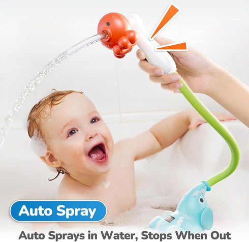 G-WACK Baby Bath Toys Shower Head Sprayer with Water Thermometer for New Borns, Toddlers and Kids | Baby Accessories