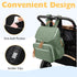 Backpack LORADI Lightweight Diaper Bag with Stroller Clips, Insulated Pockets, Baby Shower Essentials (Classic, Green)