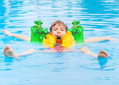 Swim Arm Floats Penta Angel - 2Pcs PVC Cartoon Inflatable Arm Bands for Summer Pool Beach Fun