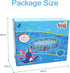 3 48X12Kids Swimming Rings Kiddie Pool for Toddler, Pool, Inflatable Baby Ball Pit Pool, Small Infant Pool (Blue)