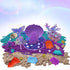 60Pcs Set 2lbs 17 12 3-8 Mermaid Sensory Bin Kit - Sensory Sand with (Purple/Teal/Beach), Sea Castle & Marine Molds