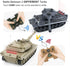 RC Tanks, 1:28 WW2 German Tiger Army Tank Toys, 9 Channels Remote Control Vehicles with Sound Light for Boys Girls