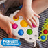 LiKee Fidget Popper Sensory Baby Toys - Montessori Busy Toy for 10+ Months - Push and Popping Bubbles for Fine Motor