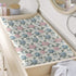 KuphiL10C Girls-16x32 Spring Hydrangea Floral Leaves Bows Baby Changing Pad Cover, Unisex Flowers Nursery Diaper