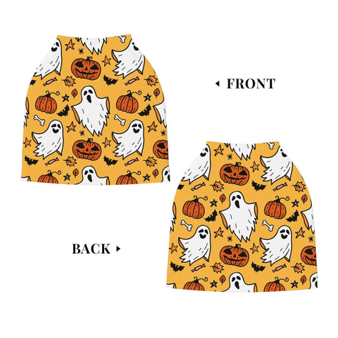 Schgap Halloween Ghost Pumpkin Car Seat Covers Canopy for Baby Nursing Cover Breastfeeding Baby Carrier Cover Stroller