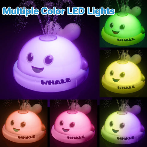 1-3, 1 2 3 1 2 3 Bath Toys for Kids Age Light Up Baby Bath Toys for Year Old Girl, Pool Water Toys for Toddlers Whale