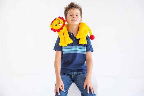 3+ Rory The Lion Interactive Plush Toy for Kids with Roaring Sound, Soft Weighted Stuffed Animal with Removable Voice